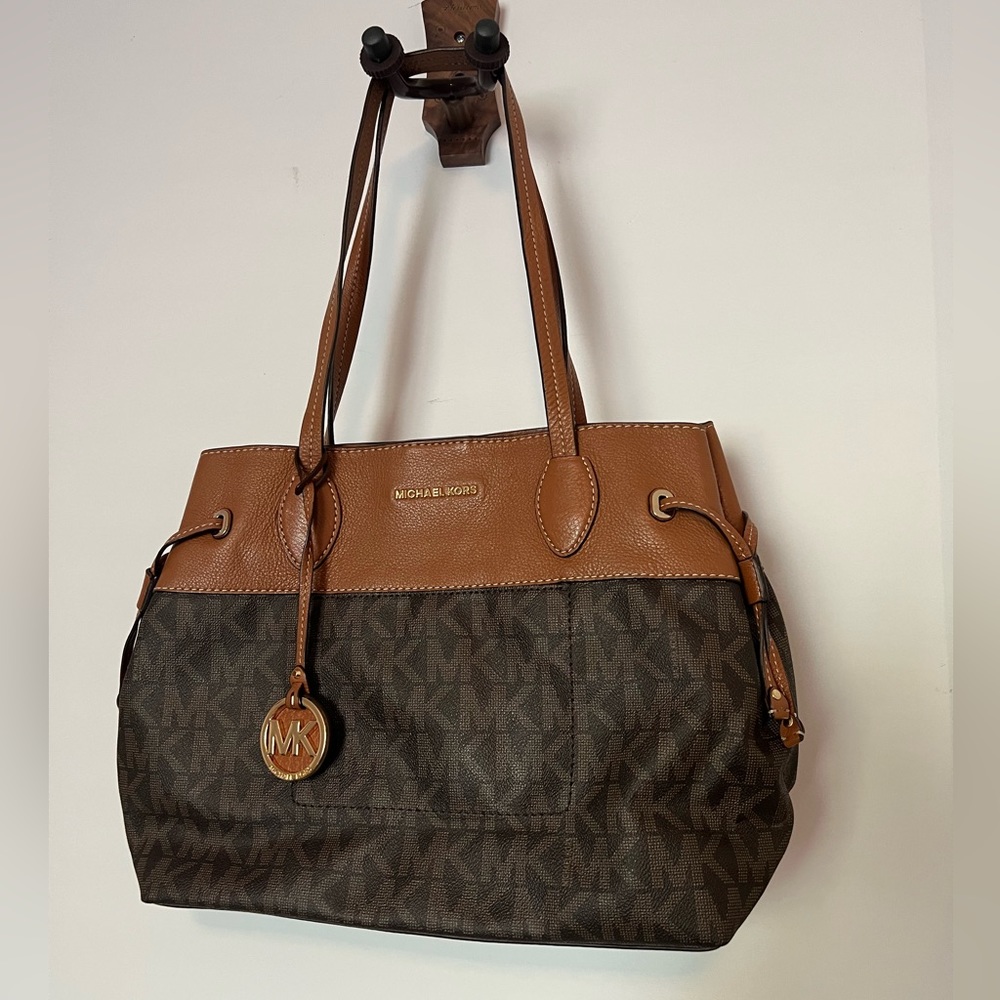 Michael Kors Chocolate and Caramel Shoulder Bag